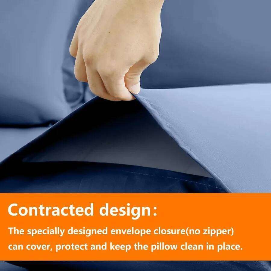 Slate Blue Full Size Comforter Set - 7 Pieces Bed in a Bag Bedding with All Season Soft Quilted Warm Fluffy Reversible Includes C260304