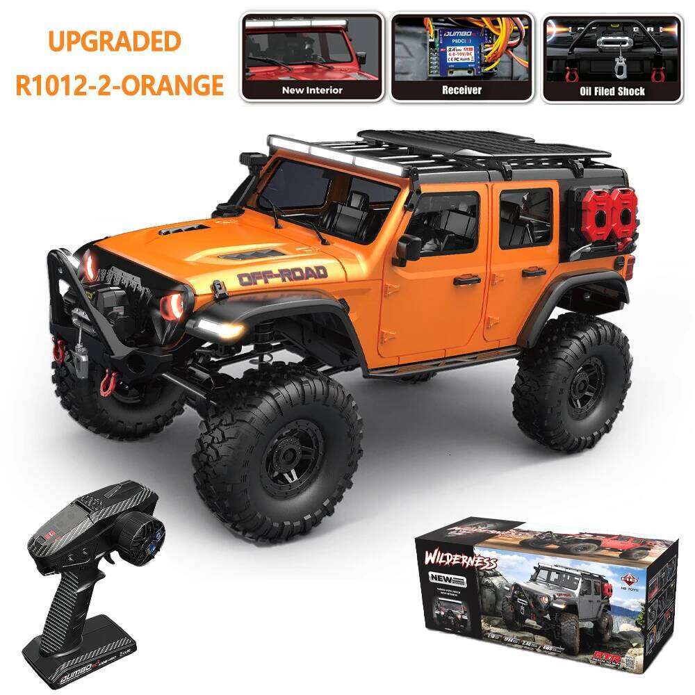1/10 RC Car HB RTR R1011 Remote Control Vehicle 2.4G Full Proportional Rock Crawler LED Light 4WD Off-Road Climbing Truck Toys Z260304