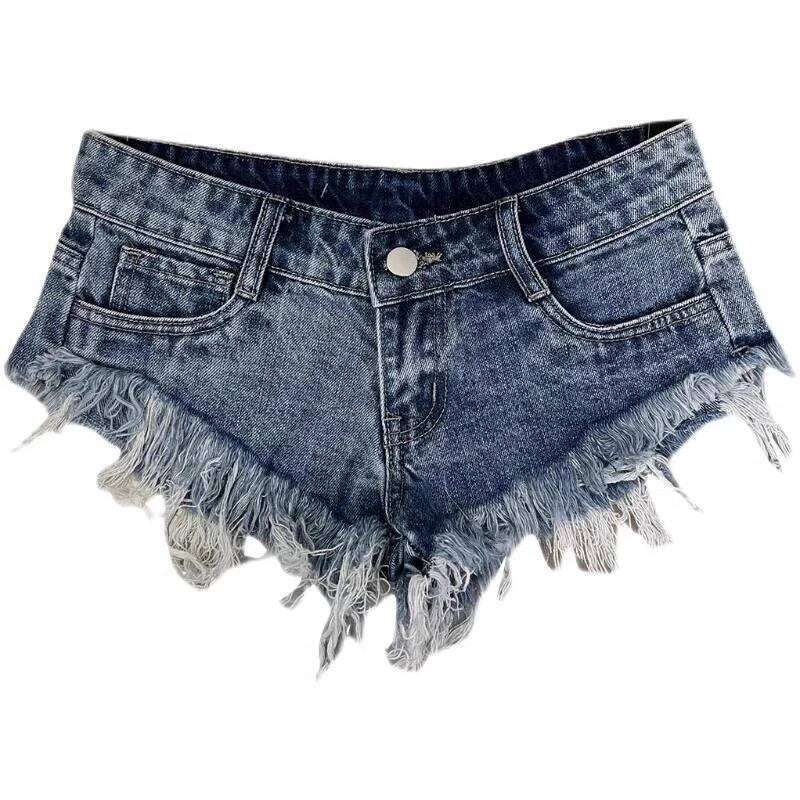 Summer Low Waist Do Old Hair Edge Show Thin American Hot Pant Women Sexy Wind Street Tide Short Jeans XJ260305