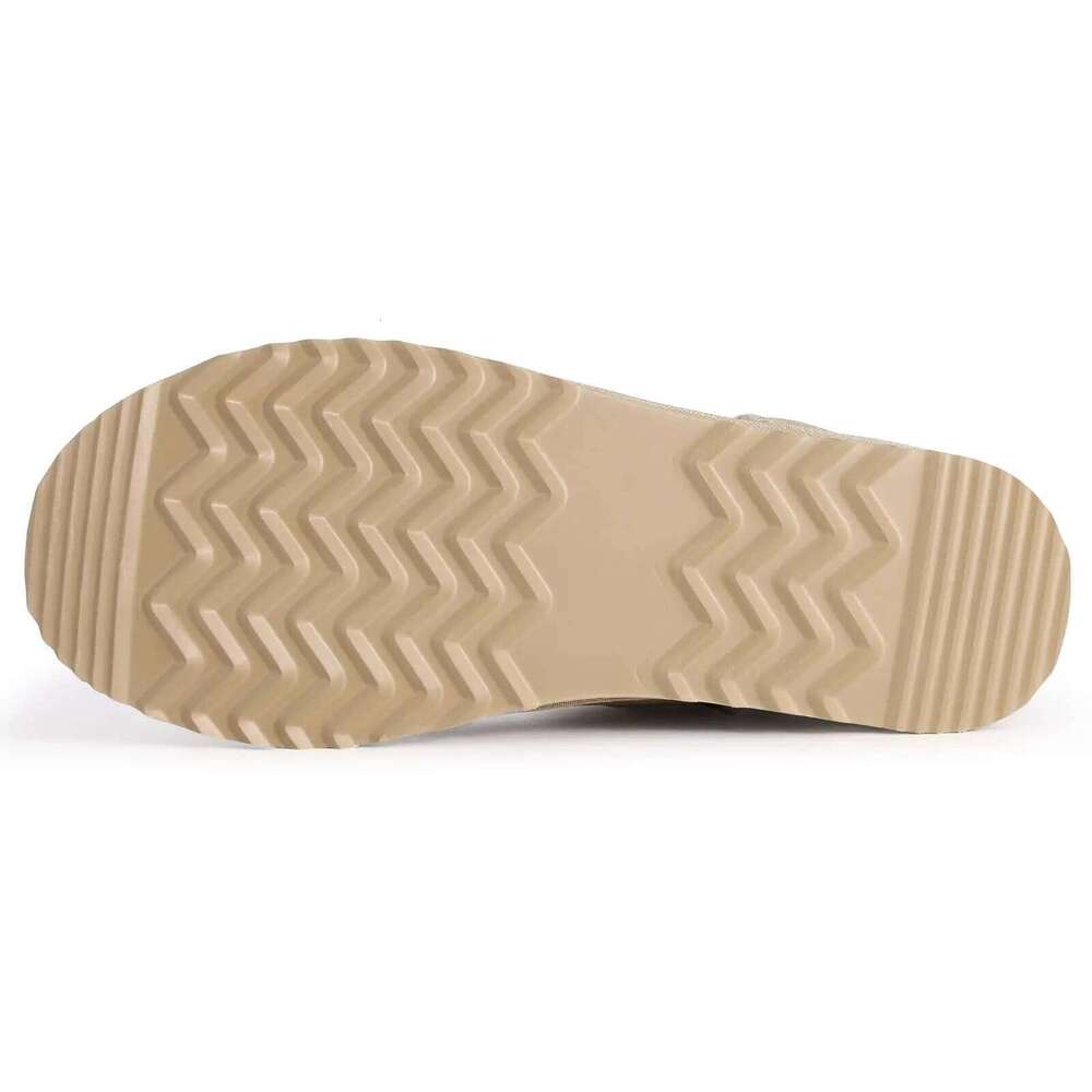 KIDMI Winter Genuine Suede Warm Fuzzy Water Resistant Women Fur Soft House Slippers