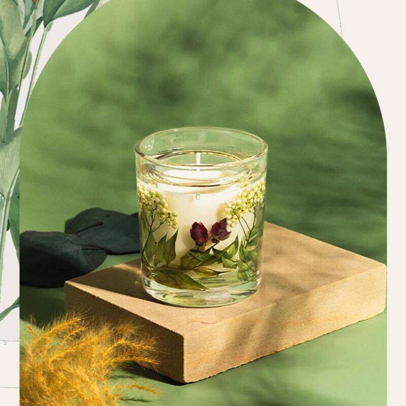 Premium Aromatherapy Candles Infused with Dried Flowers,Home Fragrance Soy Wax Candle Gift, Home and Office Decor W260304 W260305