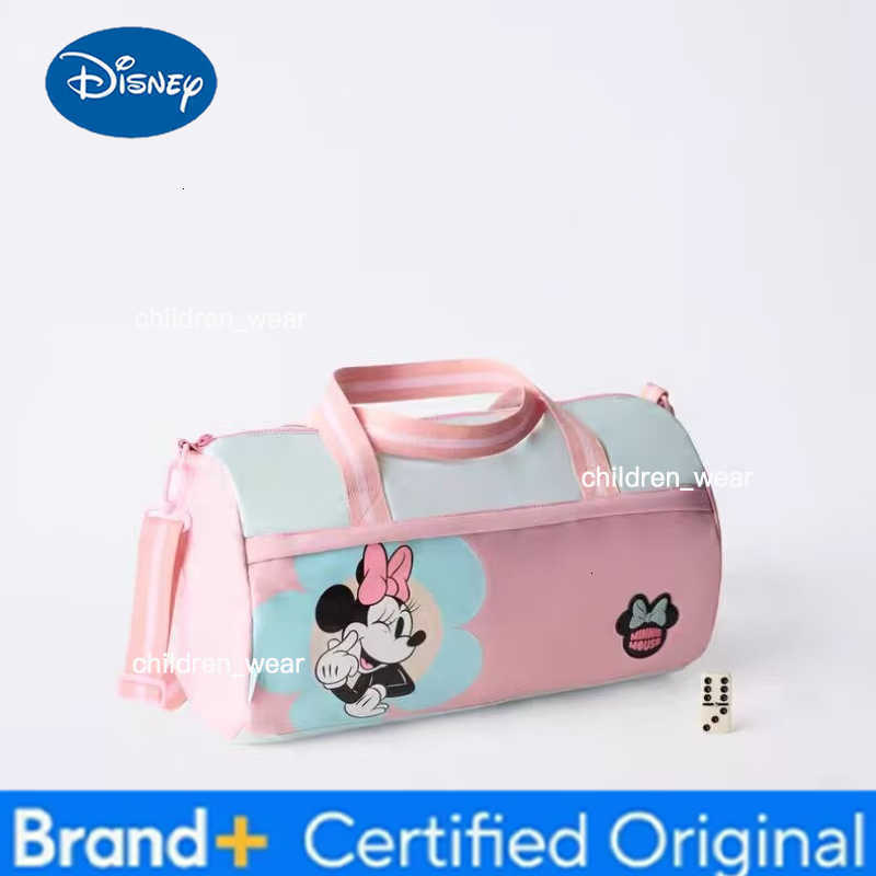Disney New Cartoon Minnie Pattern Bowling Bag Fashionable and Versatile Daily Sports Crossbody Handbag H260305