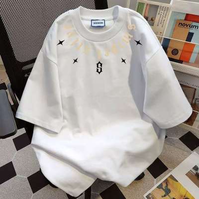 2026 New Designer Luxury Brand Retro Men's And Women's Breathable Sports Short Sleeved T-shirt Loose Fit Ins Style Cool Hip-hop Round Neck H