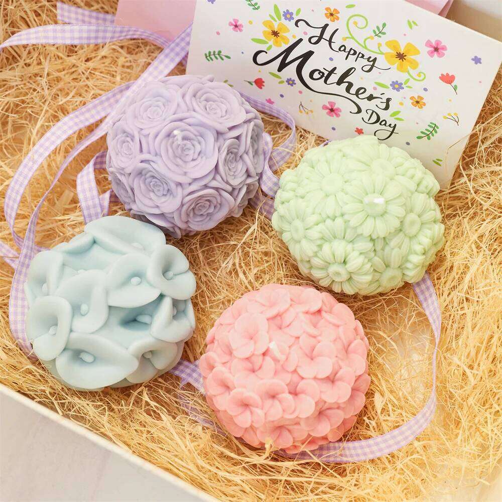 3D Silicone Mold for Aromatherapy Candles, Handmade, Home Decoration, Mother's Day Gifts W260304 W260305