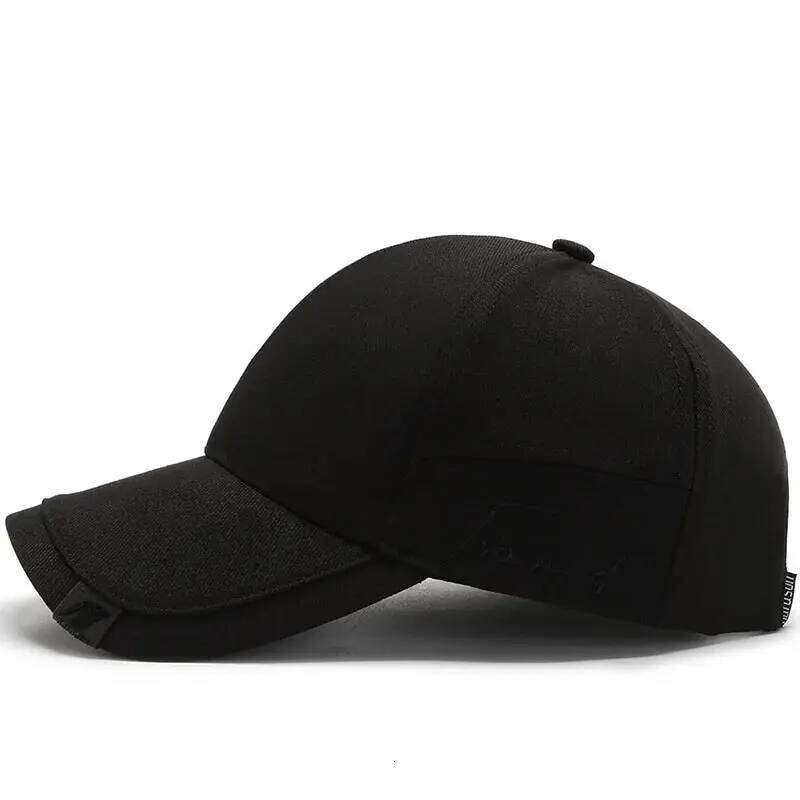 Sunshade Korean Men's Sun Hat Black Ins Tide Simple Casual And Versatile Baseball Cap Y260304