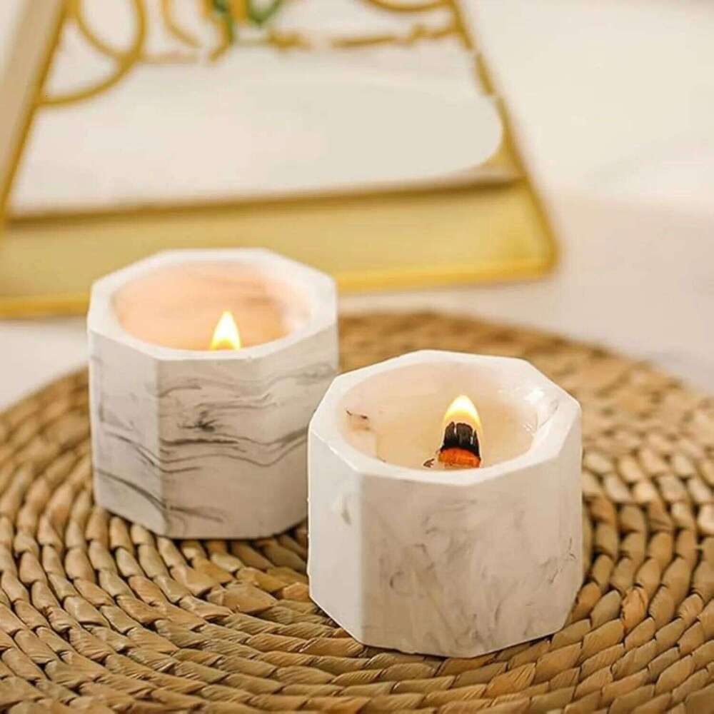 1pc Ins Style Marble Cup Candle - Handmade Soy Wax Aromatherapy, Non-Toxic Creative Gift for Home Party Wedding W260304 W260305