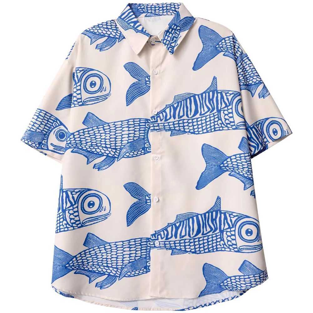 Mens Short Sleeve Shirt Hawaiian Shirt Mens Casual Travel Fashion Comfort Mens 2025 New Top M260305