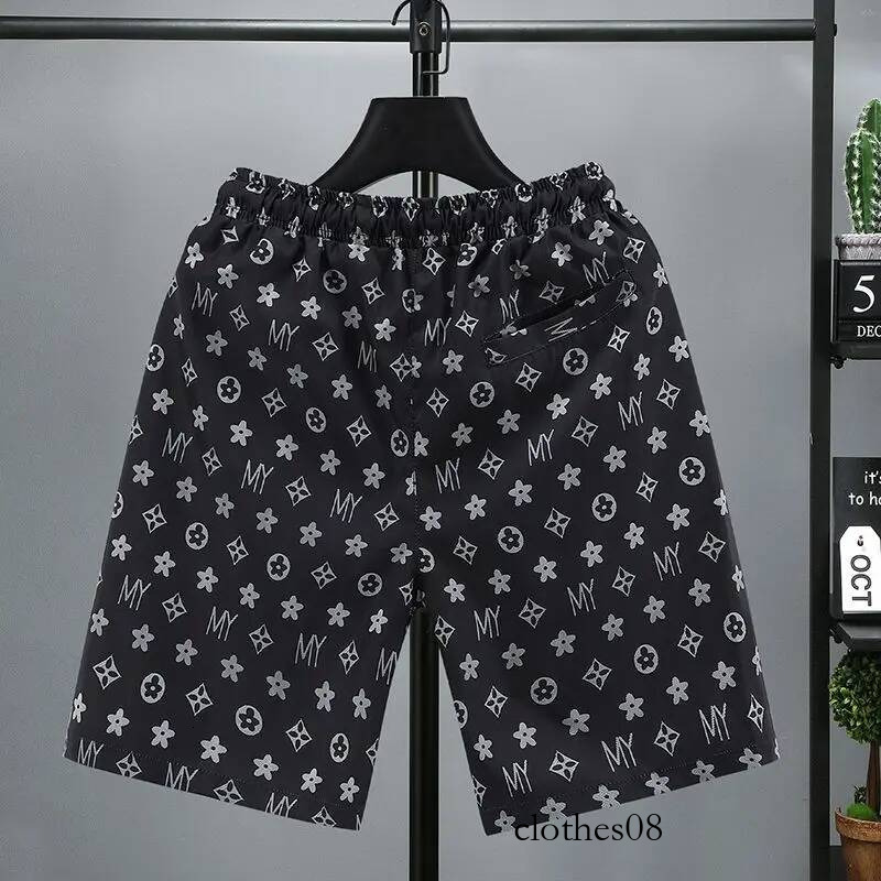 Trendy men's women's quick drying casual five part pants, thin and loose fit, sports beach pants for outerwear
