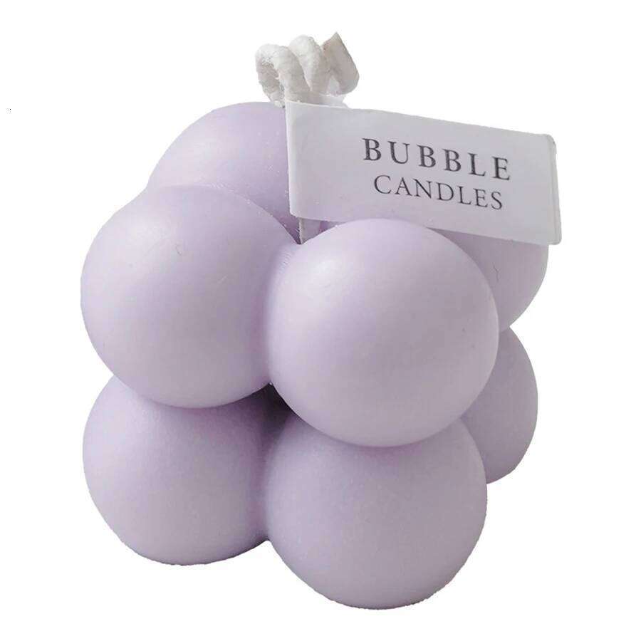 1pc Wholesale Rubik's Cube Aromatherapy Happy Birthday Gift Handmade Bubble Shape Beautiful Scented Candles W260304 W260305