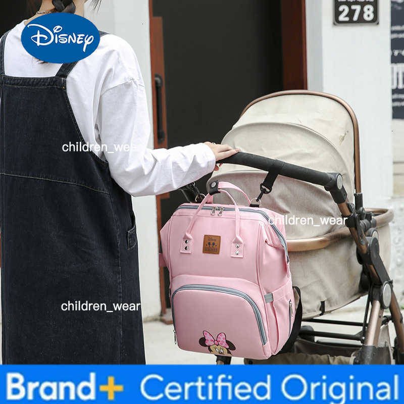 Disney Mickey New Fashion Diaper Bag Baby Diaper Bag Travel Cart Bag Large Capacity Mom Maternity Backpack Baby Maternity Bag H260305