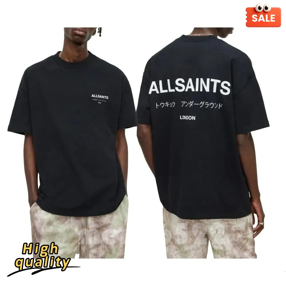 All Saint Men's Designer Fashion Allsaint T Shirt Product Loose 2026 Summer Cotton Clothing Simple Luxury Brand And Women's Short Sleeved t shirts meng6522