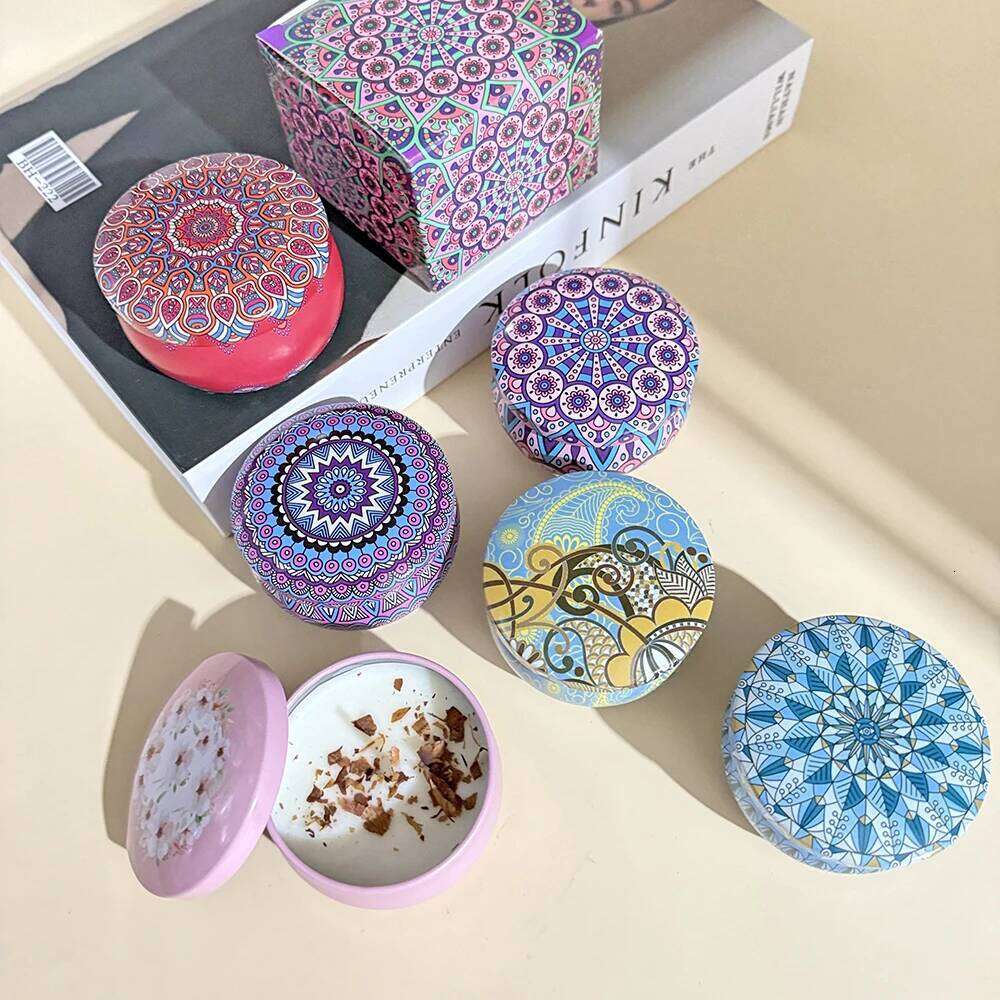 Scented Candle Gift Fragrance Plant Aromatherapy candle Gardenia Jasmine Rose Lavender aromatic Home Decorative Candles W260304 W260305