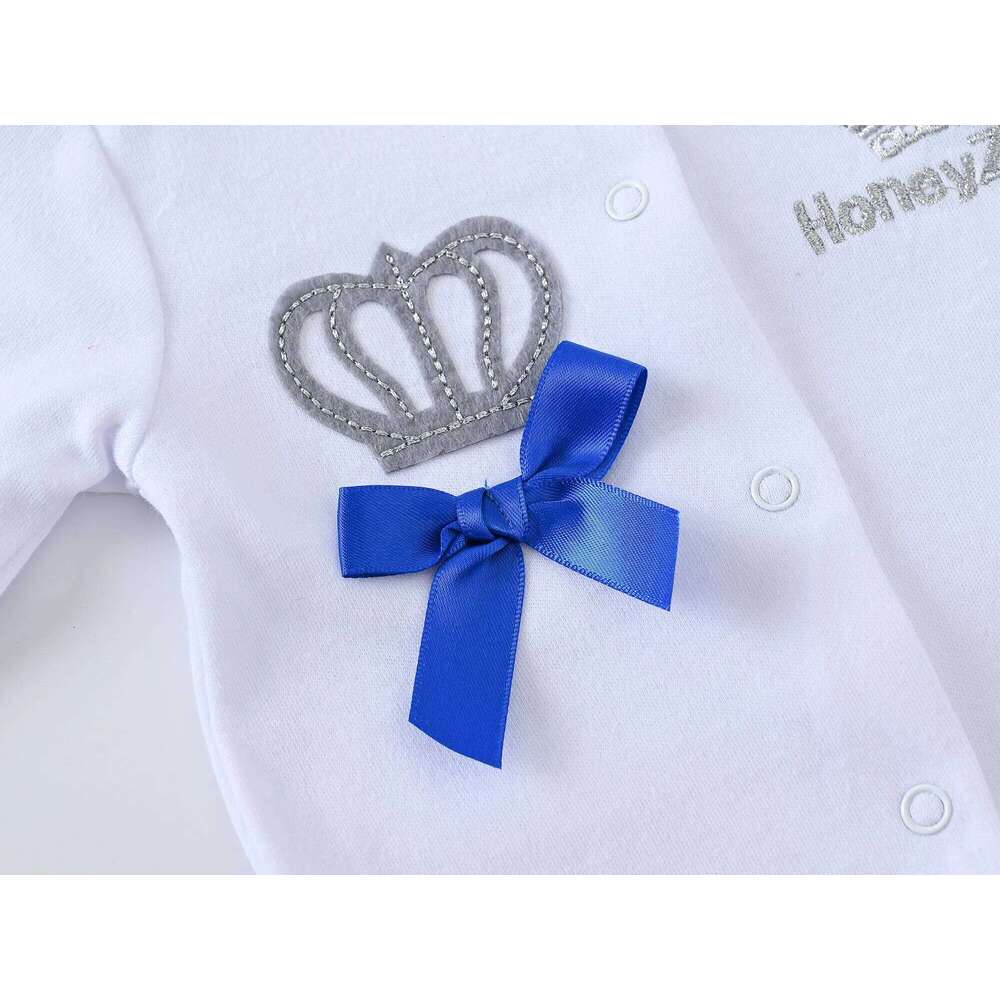 4 Pcs/set Clothing Set Newborn Boys Jumpsuit +Hat+Mittens Baby Girls Pink Romper 100% Cotton Soft Kids Clothes for 0-9 M Z260304