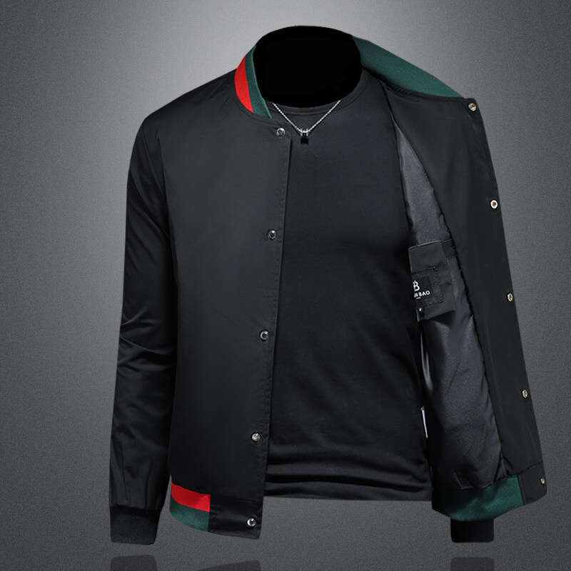 Spring New Trendy Hooded Jacket European Style Baseball Collar Single-Breasted Casual Men's Clothing Luanyun