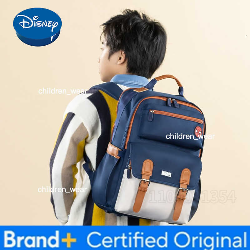 Disney Original New Childrens Schoolbag Large Capacity Fashion Student Schoolbag High Quality Cartoon Boy and Girl Schoolbag H260305