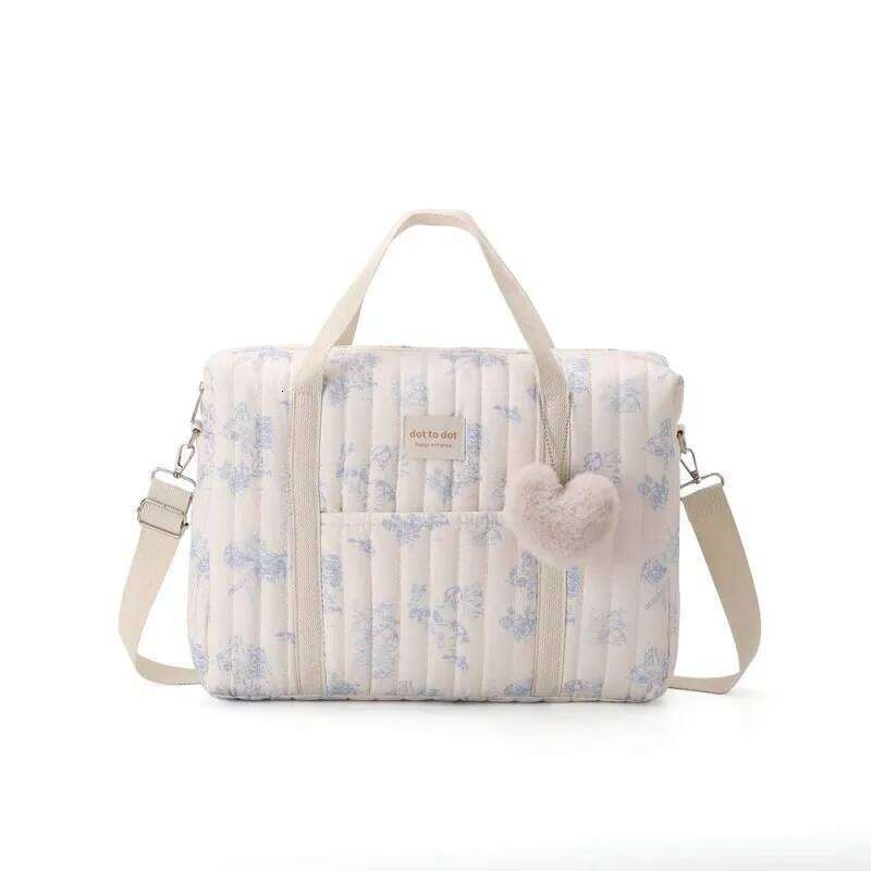 Multifunctional Large Capacity Mommy Women Travel Tote Baby Organizer Diaper Floral Print Shoulder Crossbody Bag Z260304