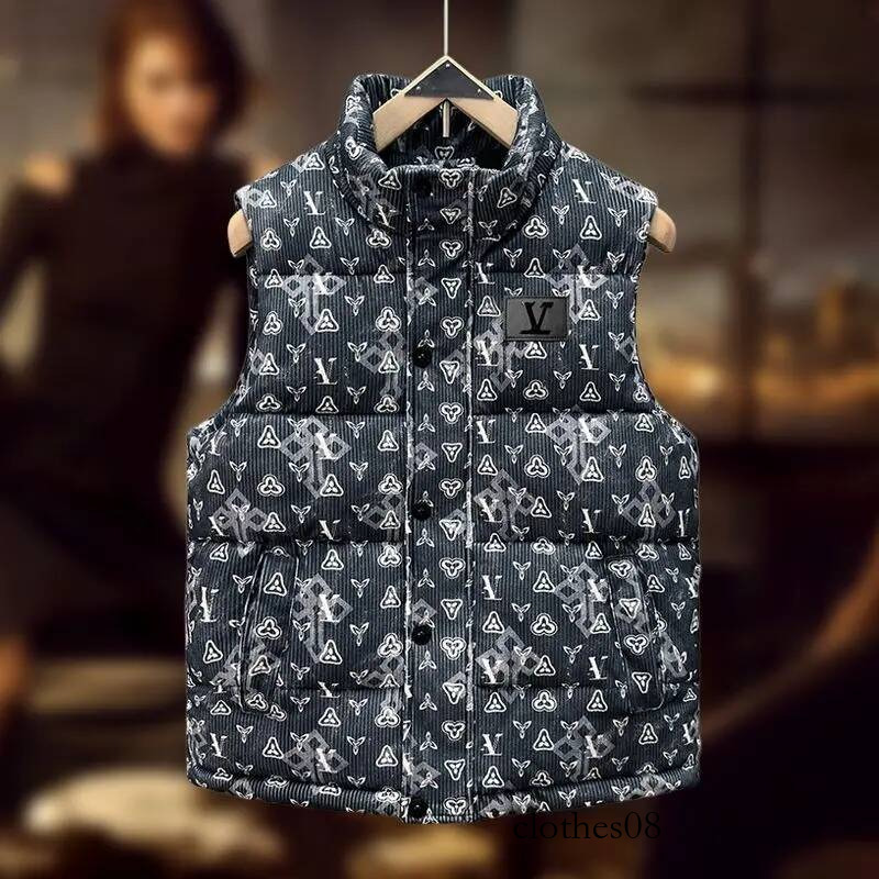 Autumn and winter new trendy brand casual men's vest, warm down cotton thickened jacket