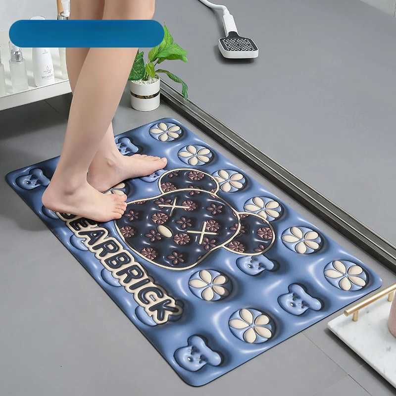 3D three-dimensional diatomaceous earth floor mat bathroom absorbent quick drying household foot mat bathroom toilet door matT260305