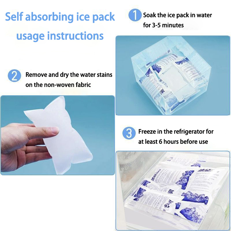 Ice Pack with Self-Filling Design Perfect for Air Freight of Fruits and Vegetables