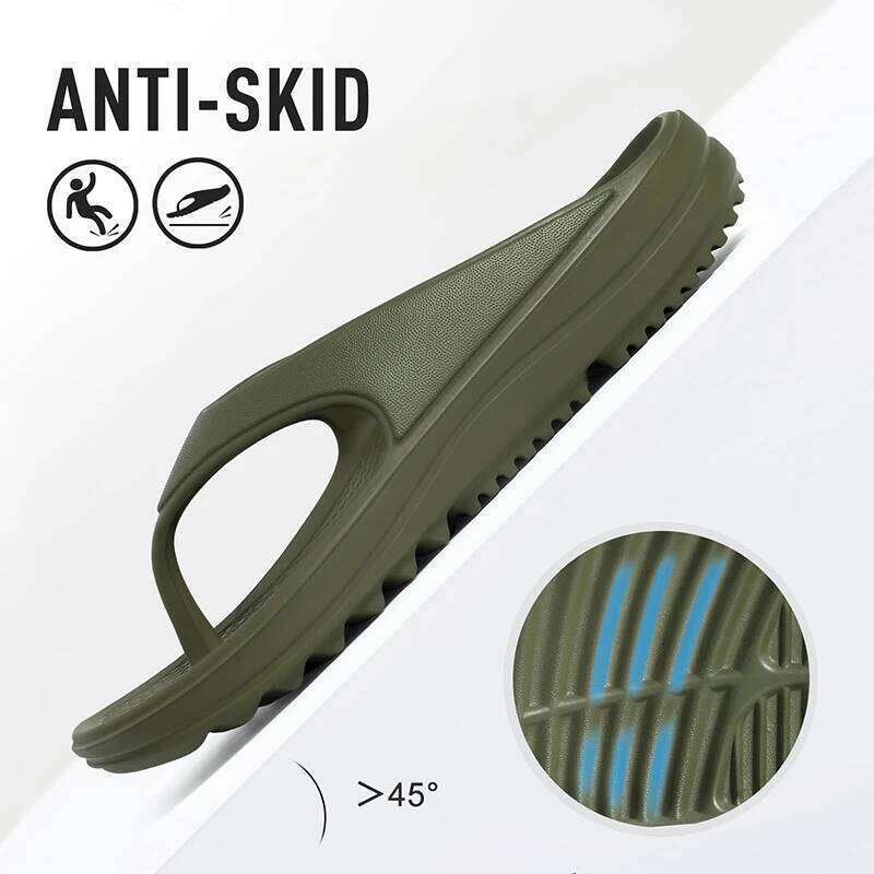 Kidmi Quick Dry Beach Slides With Arch Support Orthopedic Flip Flop Sandals EVA Slip On Bath Comfortable Home Slippers