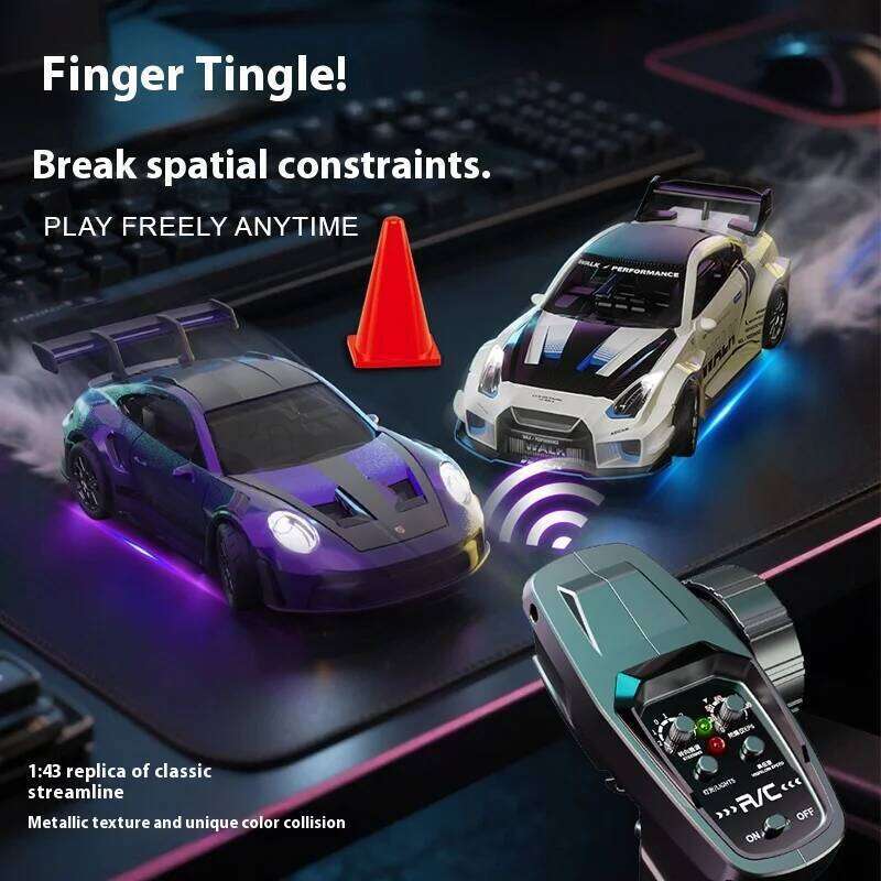 Professional 1:43 RC Drift Car with ESP Gyroscope Full Proportional Control 4WD Metal Body 2 Sets Tires for Realistic Drifting Z260304