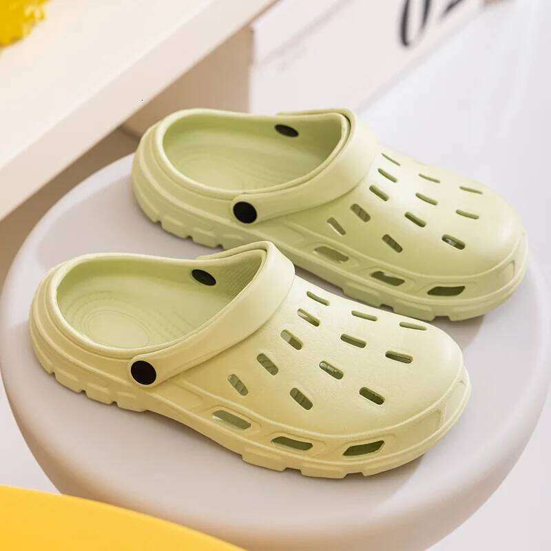 Kidmi Classic Hole Women Summer Soft Beach Slide Slippers Outdoor Nonslip EVA Flat Sandals Indoor Comfort Shower Slipper