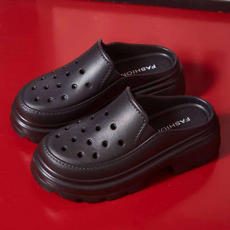 Kidmi Women Platform Slippers Summer Holes Clogs Fashion Thick Sole Sandals Outdoor Beach Slides Soft Cloud Garden Shoes
