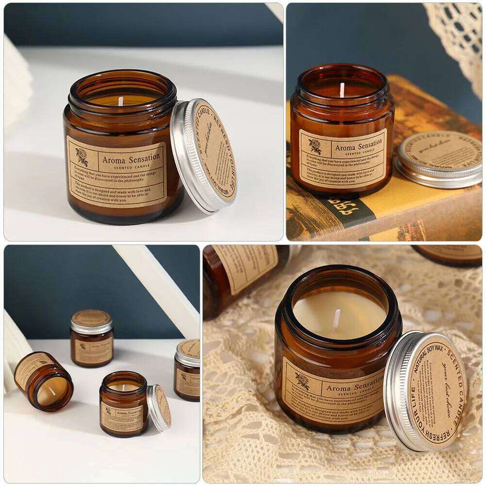 DIY Aroma Smokeless Household Romantic Decorative Aromatherapy Party Table Decor Candles for Home Scented W260304 W260305