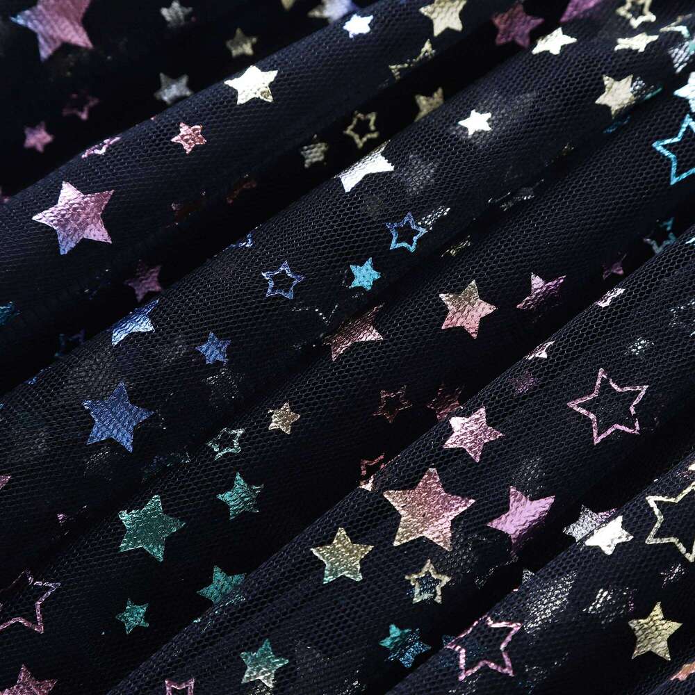 Girls' Christmas Unicorn Printed Mesh Cotton Dress LH1709 Z260304