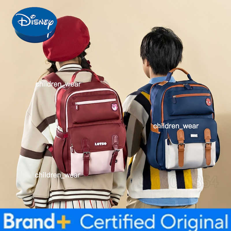 Disney Original New Childrens Schoolbag Large Capacity Fashion Student Schoolbag High Quality Cartoon Boy and Girl Schoolbag H260305