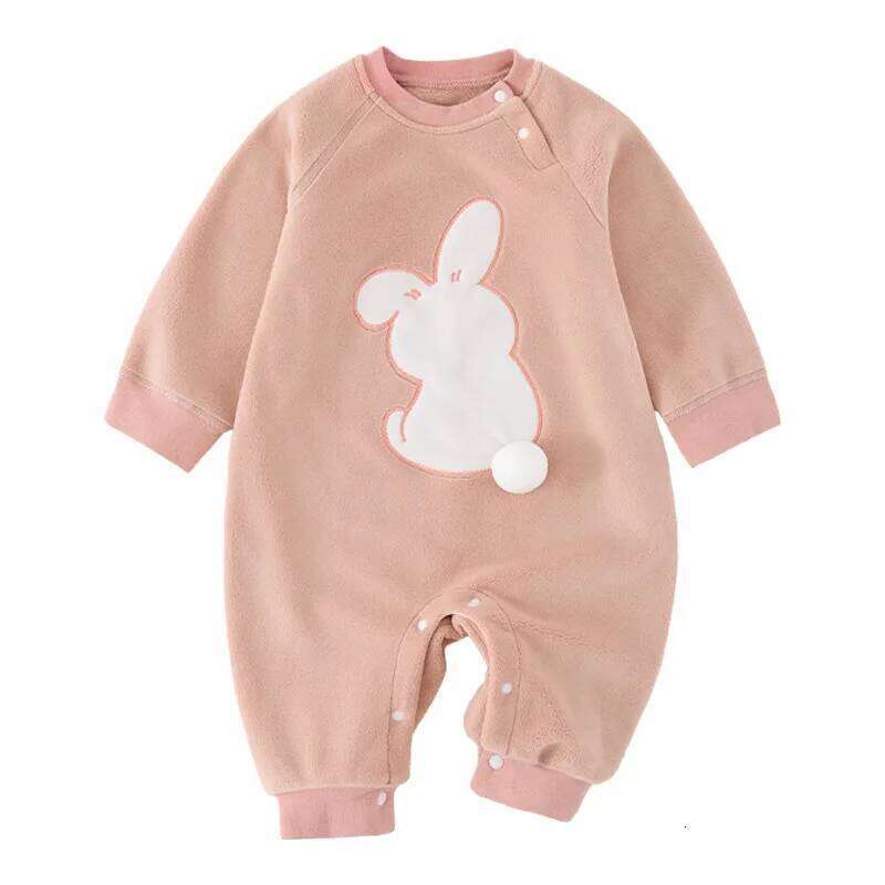 UNITIM Kids Baby Girls Rompers Cartoon Jacquard Toddler Bodysuits Spring Autumn Newborn Boys Jumpsuits Infant Onesie Z260304