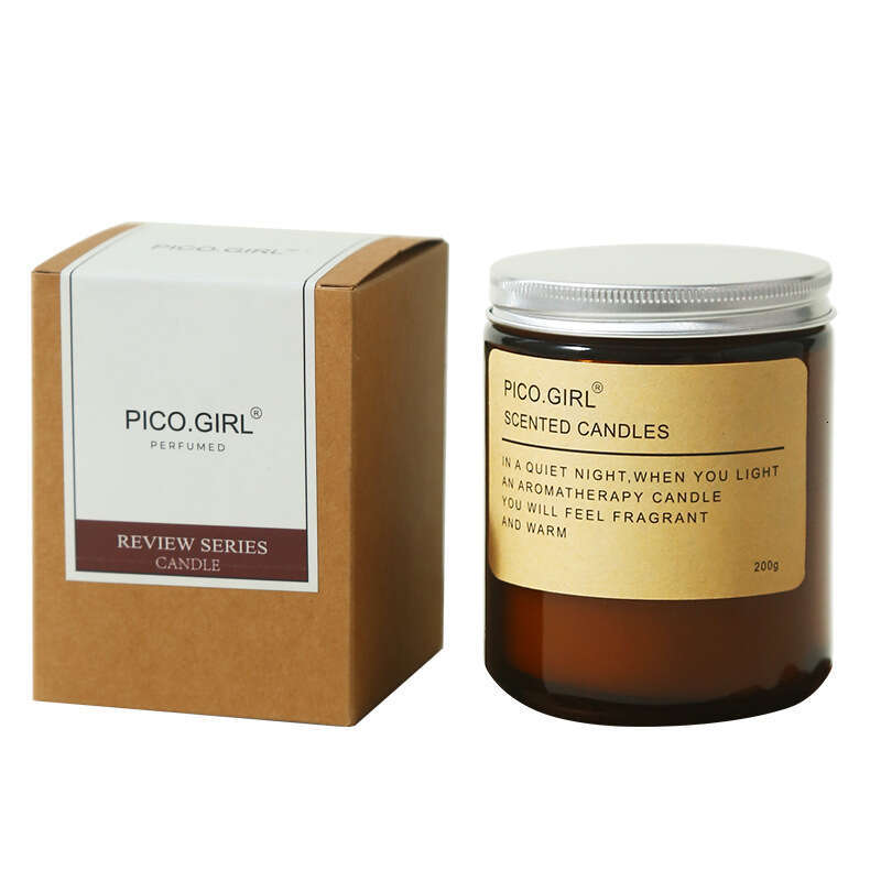 Brown Atmosphere Scented Candle Long-lasting Fragrance Birthday Gift Soy Wax Essential Oil Indoor Smokeless W260304 W260305
