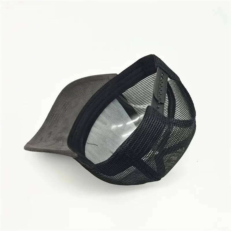 2025 Unisex 5 panel Mesh Suede Trucker Hat Custom Print Logo Men Baseball Cap Spring Summer Breathable Sports Hats Women gorros Y260304