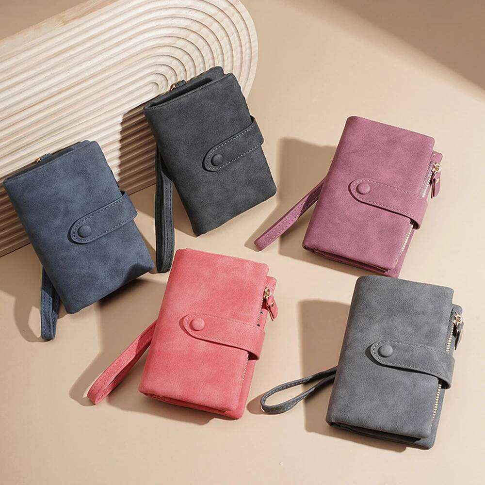 High-Quality Pu Leather Multifunctional Fashionable Mini Zipper Wallet, Multi-Card Slot Card Holder, Lightweight and Portable Women's Small Walle
