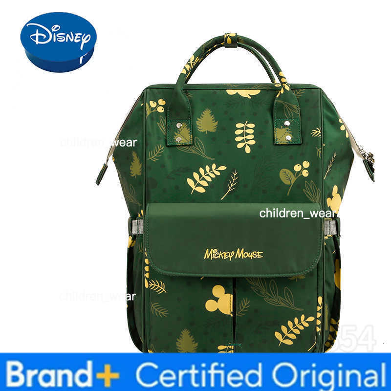 Disney Mickeys New Diaper Bag Backpack Cartoon Cute Baby Bag Multifunctional Baby Diaper Bag Luxury Brand Original Backpack H260305