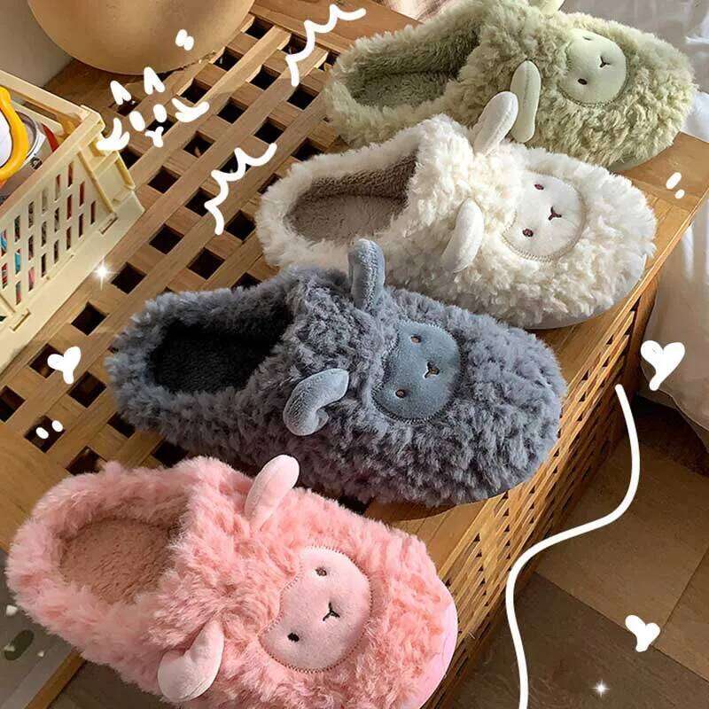 New Autumn Winter Women Men Slippers Bottom Soft insole Home Shoes Thick Slipper Indoor Non-slip Slides Comfortable Footwear