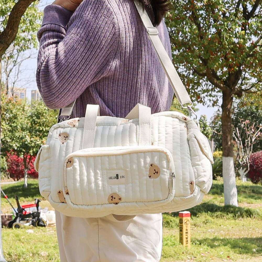 Workwear Mommy Portable Handbag, Multifunctional Storage Cross-Body Mother and Baby Bag, Large Capacity Z260304