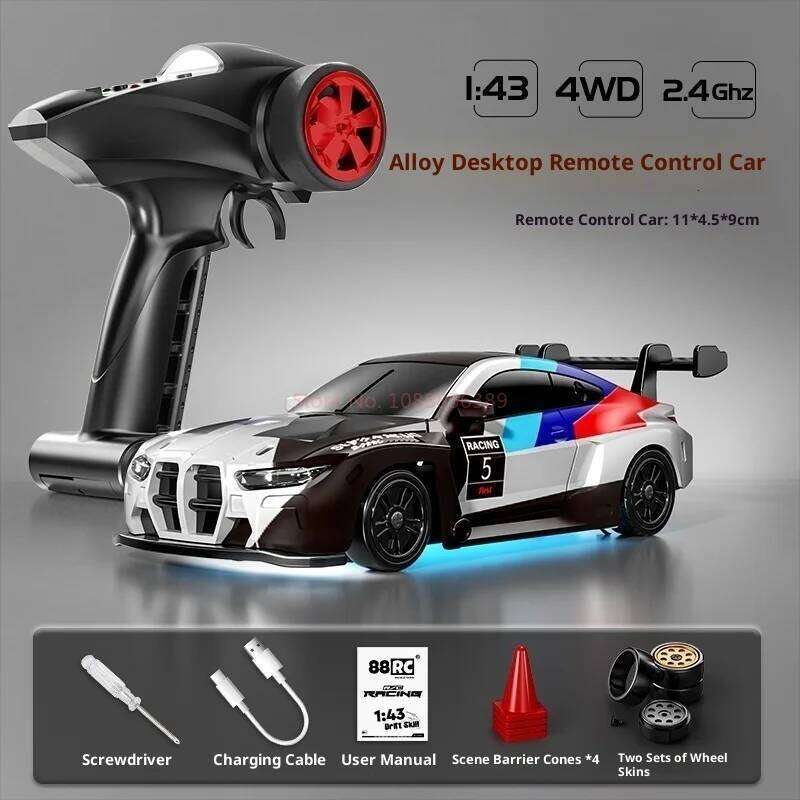 New 1:43 Full Proportion Alloy Controlled High-Speed Drifting Children's Birthday Gift Remote Control Toy Car Z260304