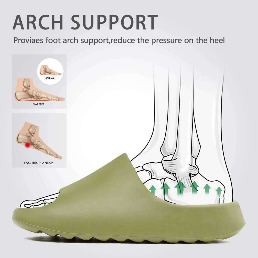 KIDMI Unisex Slides for Women and New EVA Comfort Shower Shoes Light Waterproof Summer Sandals Men Cloud Slippers