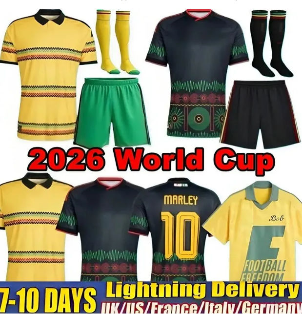 Jamaica Soccer Jersey 2026 World Cup 26 27 Marley National Team ANTONIO Nicholson MORRISON Kids Kit Maillots De Foot Camesitas De Futol Bob 1998 Retro Football Shirt