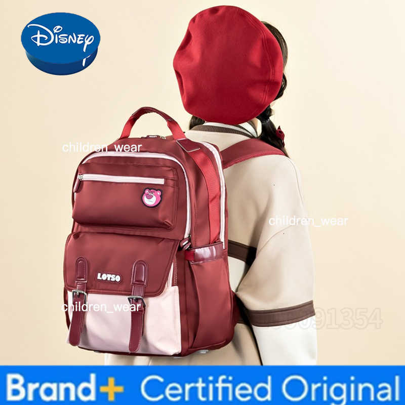 Disney Original New Childrens Schoolbag Large Capacity Fashion Student Schoolbag High Quality Cartoon Boy and Girl Schoolbag H260305