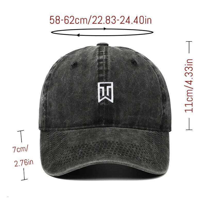 Personalized Tiger Woods Embroidered Baseball Cap Men and Women Outdoor Sun Hat Visor Y2K Hip Hop Streetwear Trucker Hats Y260304