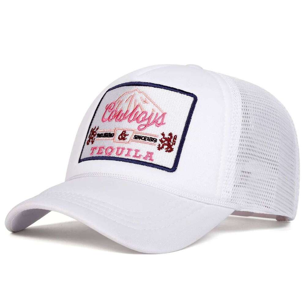 Unisex TEQUILA Letter Embroidery Baseball Net Caps Spring and Summer Outdoor Adjustable Casual Hats Hip Hop Sunscreen Hat Y260304