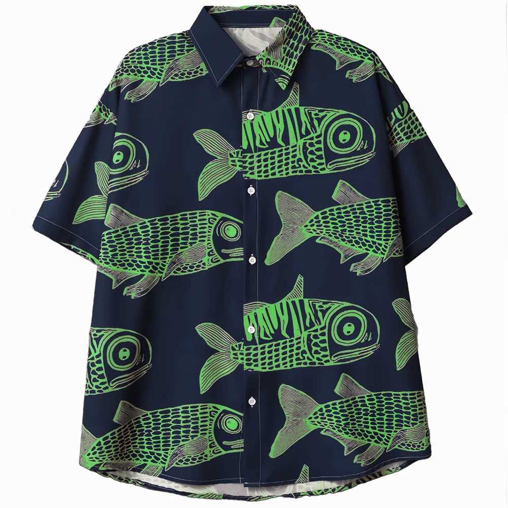 Mens Short Sleeve Shirt Hawaiian Shirt Mens Casual Travel Fashion Comfort Mens 2025 New Top M260305