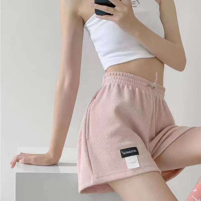 Women Shorts Summer Elastic Lace Up Drawstring Sweat Short Sport Underpanties Girl Straight Leg Pants Female Underware Panties XJ260305