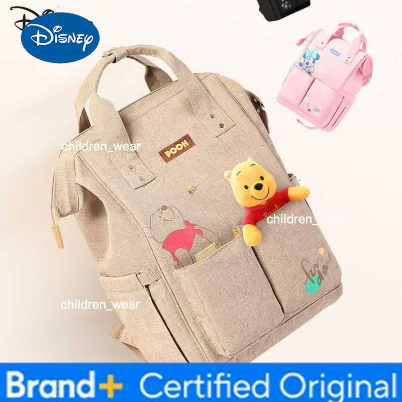 Disney Mickey New Diaper Bag Backpack Luxury Brand Original Baby Diaper Bag Backpack Cartoon Baby Diaper Bag Multifunctional H260305