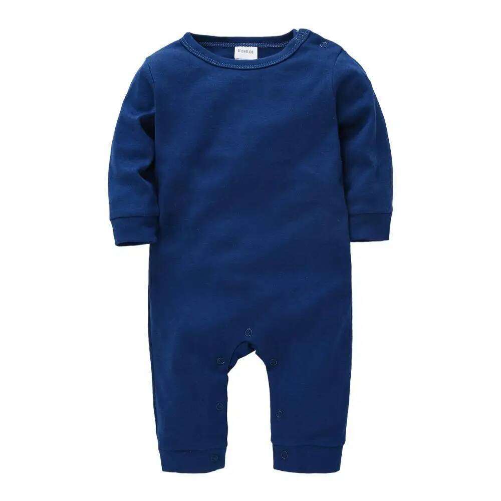 Honeyzone Newborn Romper Unisex Baby Clothes Black Full Sleeve Infant Jumpsuit Cotton Bodysuit One-Piece Twins Ropa Bebe 0 - 12M Z260304