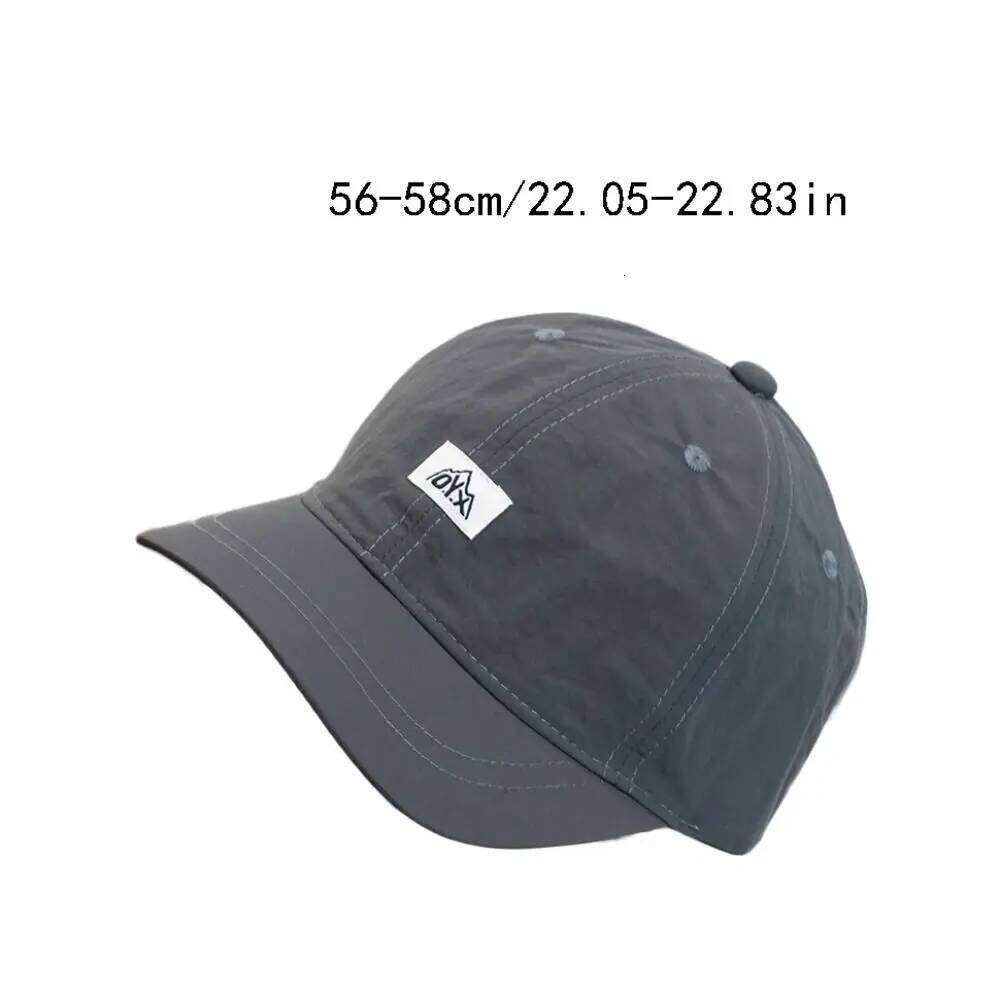 Autumn Korean Style Short Brim Baseball Casual Cotton Sunscreen Hat Soild Color Quick-dry Peaked Cap Streetwear Y260304