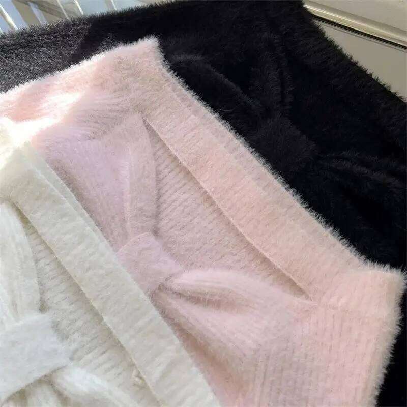 2025 Spring Elegant Pullover Women Casual Solid Korean Style Long Sleeve Knitted Sweet Soft Sweater Female Y2K Crop Tops XJ260305