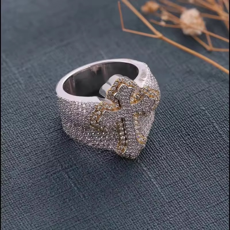 Romantic Luxury Laysware Jewels 925 Sterling Silver Moissanite Ring Twisted Band Brilliant Cut Stone Certified Unisex